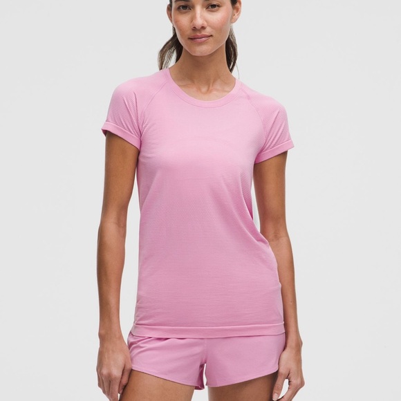 Lululemon Swiftly Tech Short Sleeve, Pink Frosting/Pink Frosting, Size 14 - Picture 1 of 8